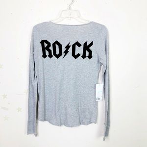 ZADIG & Voltaire grey graphic long sleeve T-shirt